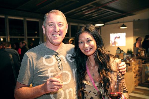 John Elliot (TOMS) & Boh Runga at the launch event (April 30).
